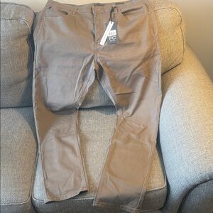 French Connection Tan Slim Straight Pants